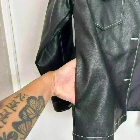 Forever 21 pho, leather jacket, Shacket - Picture 3 of 5